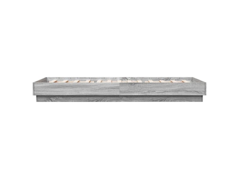  Lit simple- lit adulte -  cadre de lit sans matelas sonoma gris 90x200 cm  - Conforama D