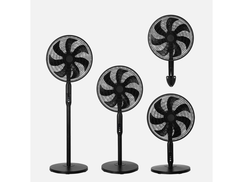  Ventilateur sur pied fabrilamp mixin 60 w 3 vitesses noir 256341009 - Conforama A
