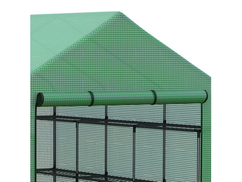  Serre 244x180x210 cm 8 niveaux métal vert  - Conforama D