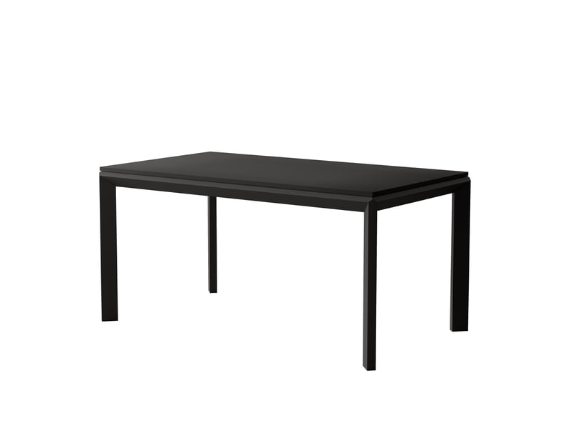  Table à manger extensible faro - 6-8 personnes - rectangulaire - 160x90x76 cm - noir mat FARO - Conforama A