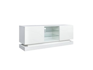 Meuble tv coloris blanc 160 cm <strong></strong>  <strong>Fay Lum</strong>