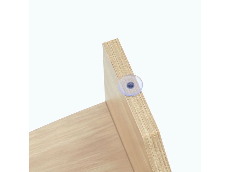  Table basse avec rangement 104 x 60 cm multifonction verre de sécurité forme ovale compartiments diagonaux clairs piédestal clair  - Conforama D