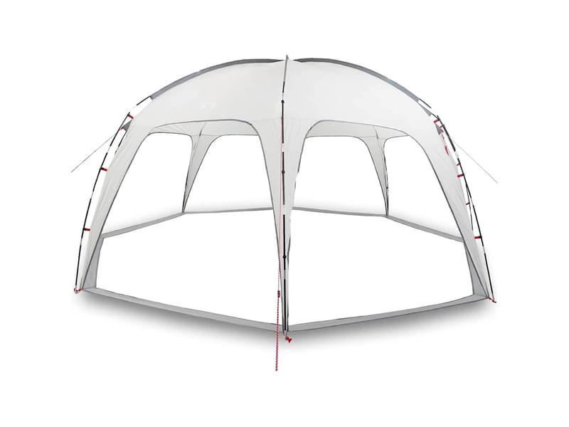  Tente de camping, tente de réception gris imperméable 618x618x277 cm  - Conforama A