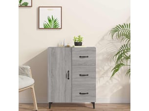 Buffet - bahut - meuble de rangement sonoma gris 69,5x34x90 cm bois d'ingénierie