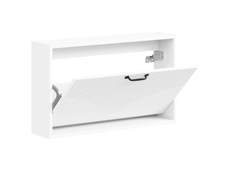  Meuble à chaussures mural, armoire à chaussures hoorn 71x17x43 cm blanc  - Conforama C