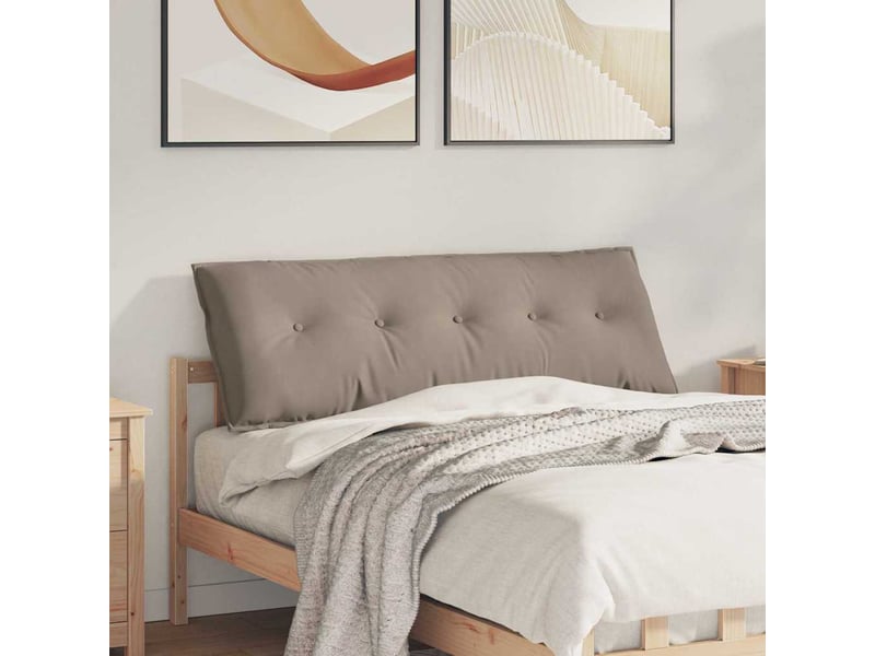 Coussin de dos, coussin de dossier taupe 140 x 50 cm tissu en microfibre cf55022 - Conforama B