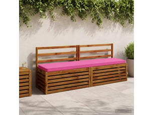Lot de 2 coussins de banc, coussins d'assise vught 100 % polyester rose cf58054