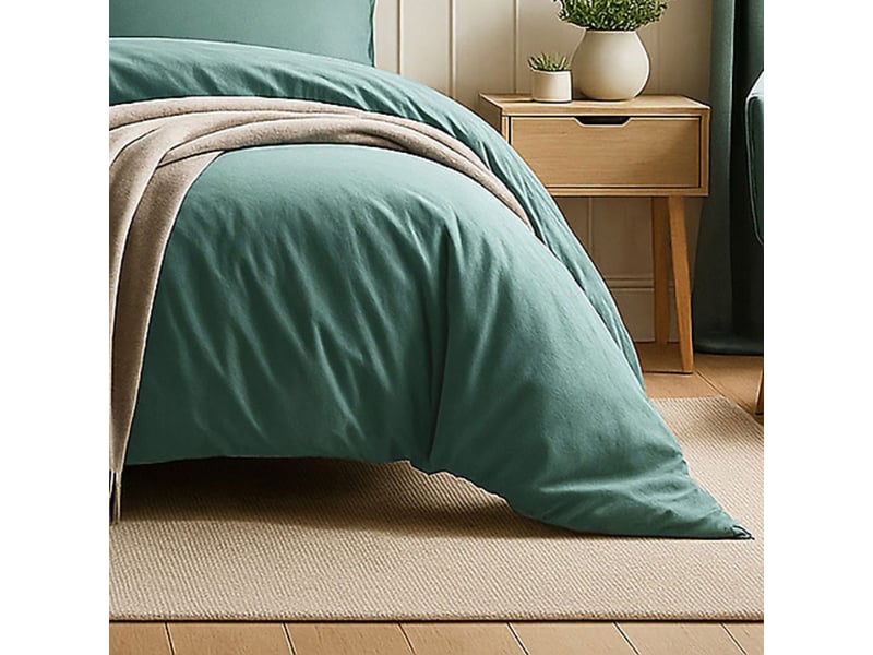  Parure housse de couette 260x240cm + 2 taies 100% coton canard - vitalia VITALIA - Conforama C
