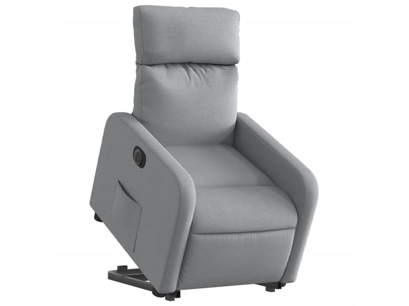  Fauteuil inclinable électrique, fauteuil relax salon gris clair tissu shl34633  - Conforama C