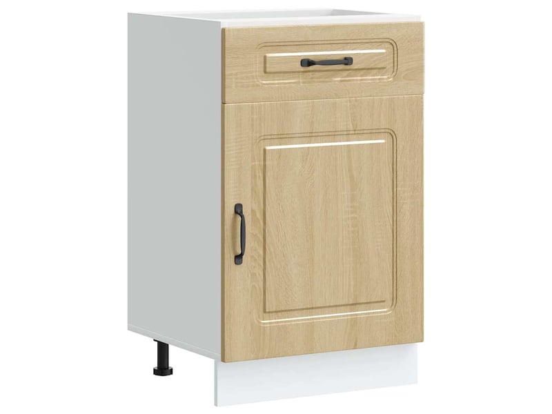 Meuble de rangement, armoire de cuisine kalmar chêne sonoma bois d'ingénierie shl2169 - Conforama A