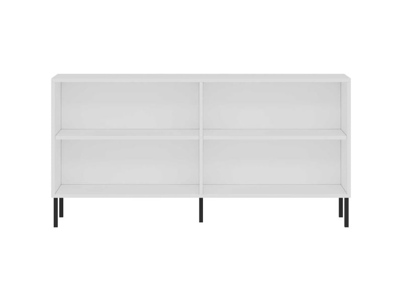  Buffet 4 portes en aggloméré lurea blanc  - Conforama E