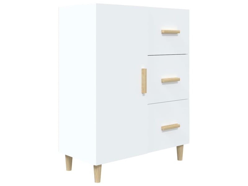  Buffet - bahut - meuble de rangement blanc 69,5x34x90 cm bois d'ingénierie  - Conforama A