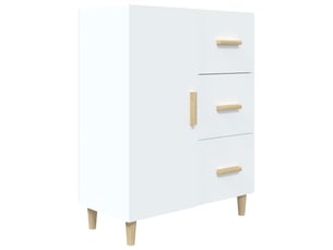 Buffet - bahut - meuble de rangement blanc 69,5x34x90 cm bois d'ingénierie