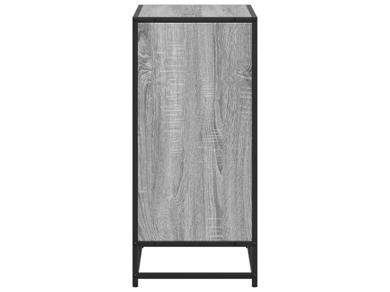  Bibliothèque, meuble de rangement salon sonoma gris 60x35x76 cm bois d'ingénierie  - Conforama E