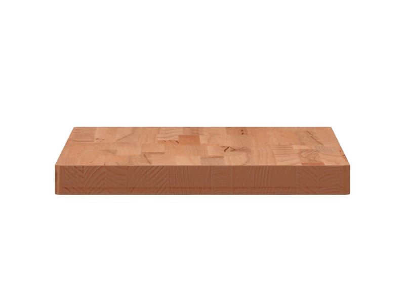 Comptoir de salle de bain, plan de travail 60x40x4 cm bois massif de hêtre cf65748 - Conforama E