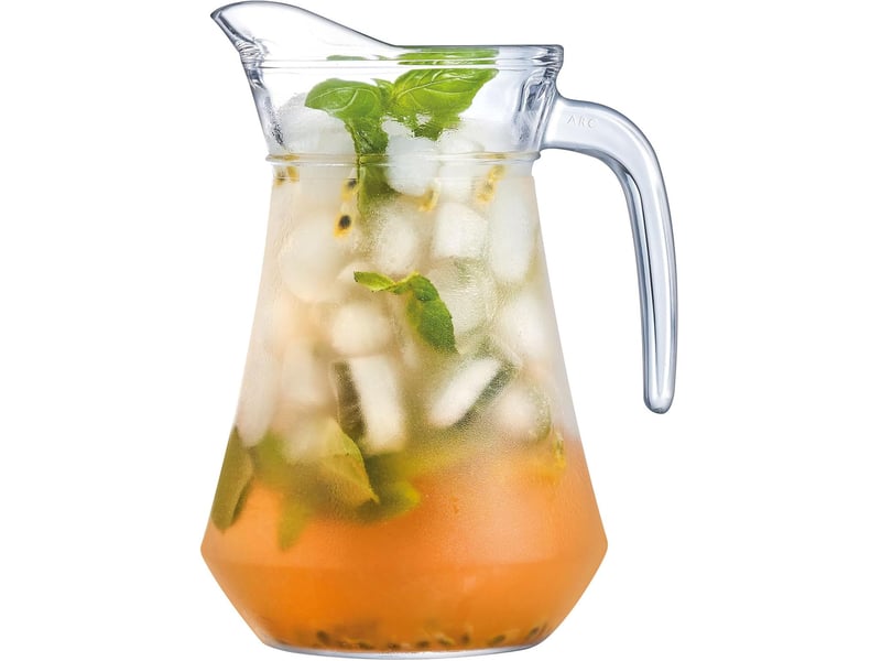  Broc à anse transparent - verre trempé - compatible lave-vaisselle - 1l  - Conforama C