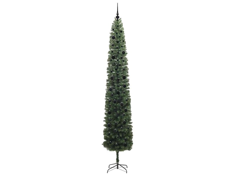  Sapin de noël artificiel, arbre de noël vert 270 cm pvc et acier et plastique shl9123  - Conforama D