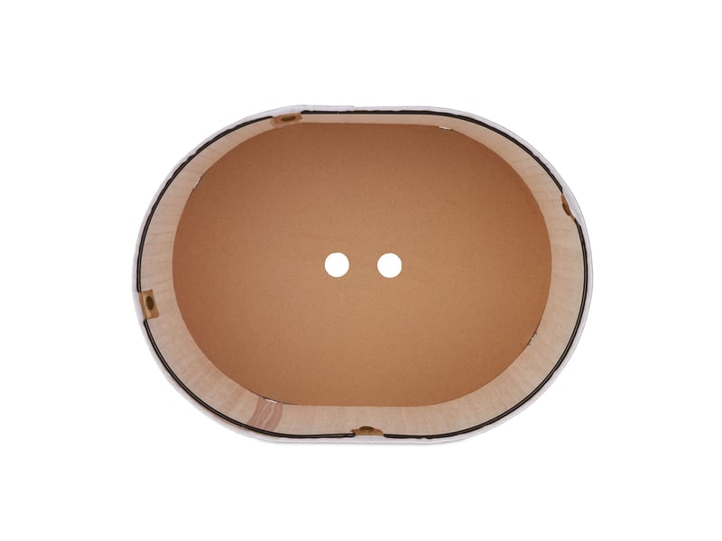  Panier à linge ovale design moderne rangement salle de bain 46 l en bambou naturel 13_0010064  - Conforama C