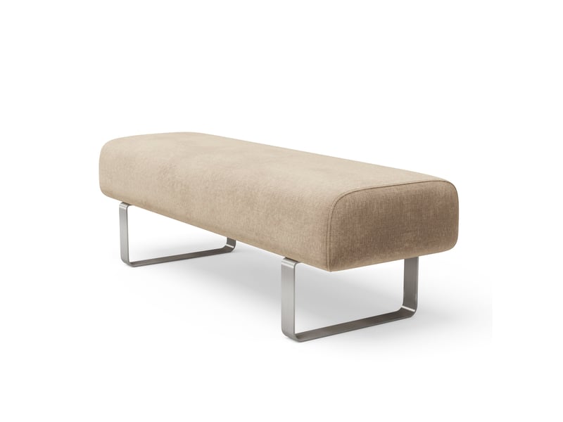 Banc en velours chenillé beige foncé noxx B1VCBF - Conforama C
