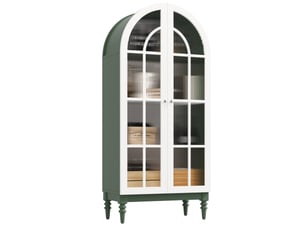 Vitrine coloris bicolore 3 étagère(s) <strong>MODENVIE</strong> <strong></strong> - 76 cmx165 cm