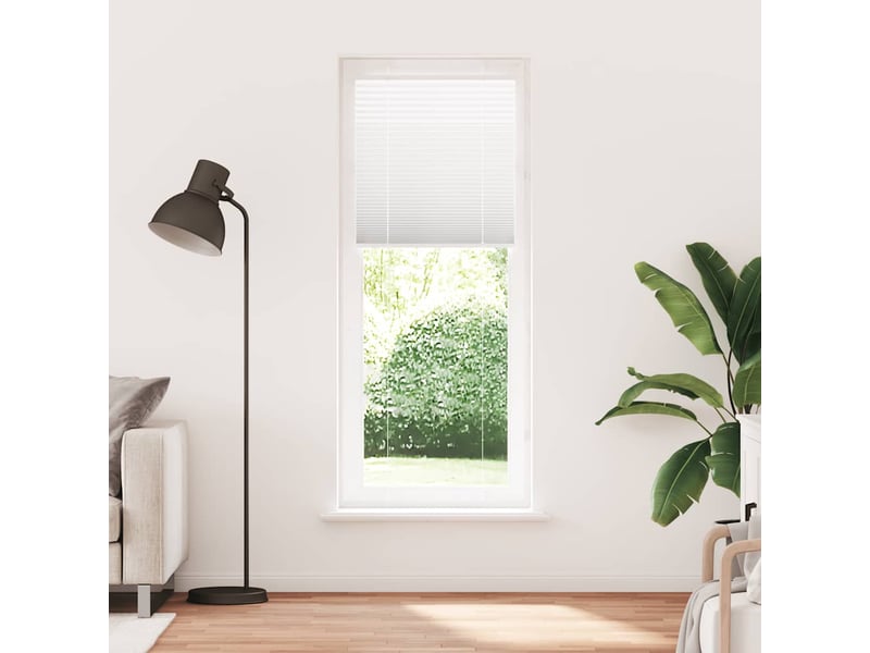  Store plissé, store de fenêtre blanc 70x200 cm largeur du tissu 69,4 cm polyester cf46757  - Conforama A