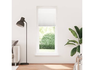 Store plissé, store de fenêtre blanc 70x200 cm largeur du tissu 69,4 cm polyester cf46757