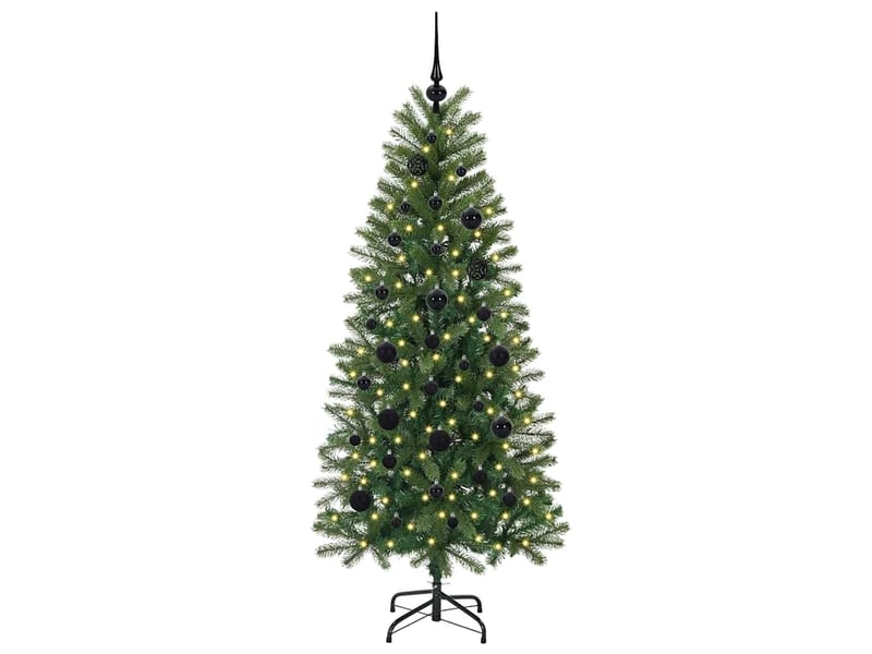 Sapin de noël artificiel, arbre de noël vert 150 cm pe et pvc shl2144 - Conforama C