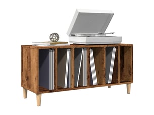 Armoire à disques, armoire de rangement vieux bois 100x38x48 cm bois d'ingénierie shl69985