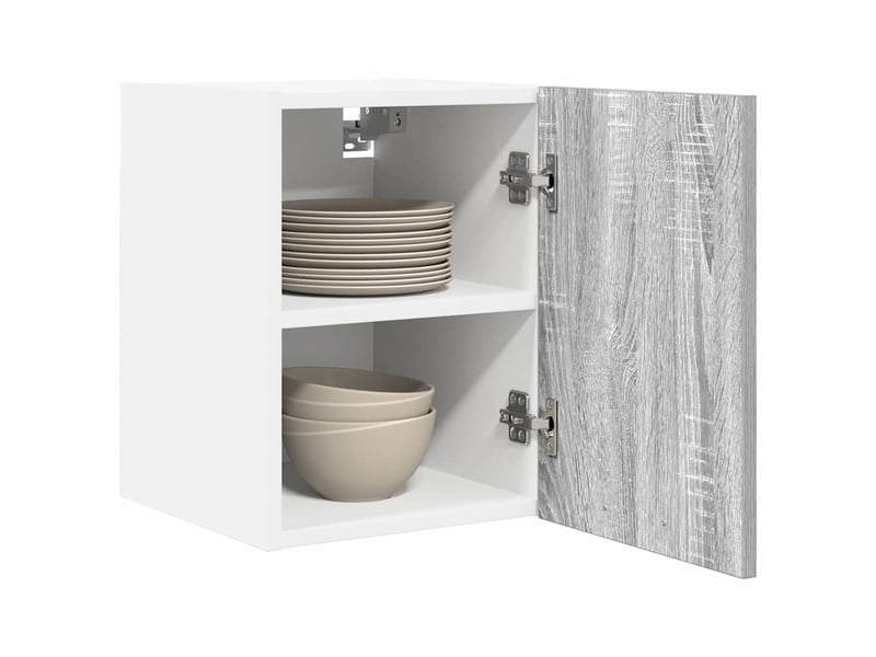  Meuble de rangement, armoire suspendue gris sonoma et blanc 30x31x40cm  - Conforama C