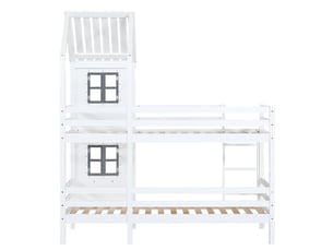 Lit superposé 90x200 cm   Sol Morn coloris blanc