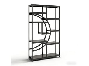 Bibliotheque coloris  noir 9 étagère(s) <strong>PANGIVO</strong> <strong>T5828P485779</strong> - 95 cm x 174 cm