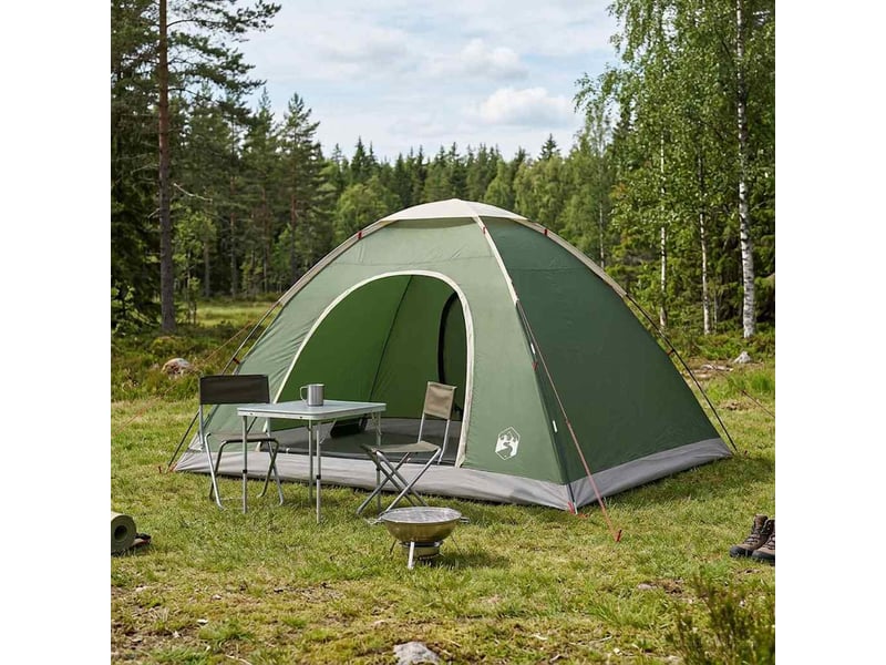  Tente de camping 6 personne vert  - Conforama B