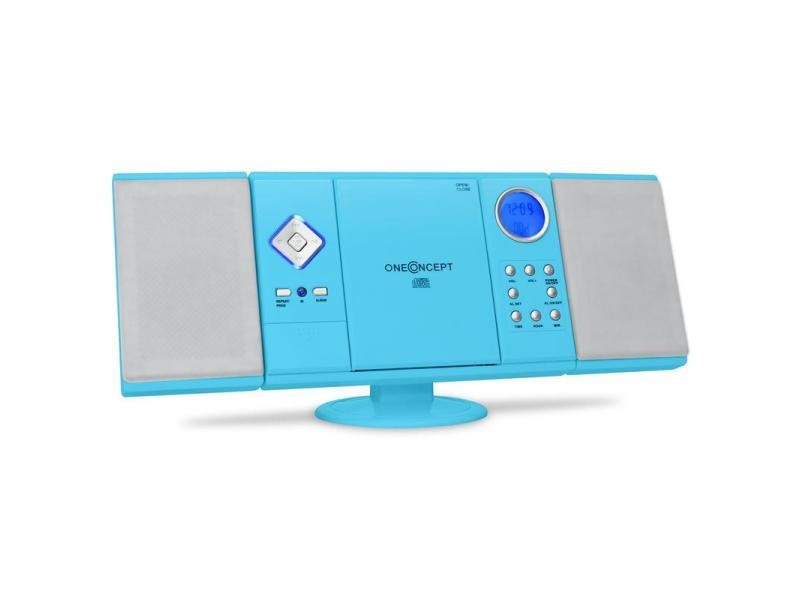 Oneconcept Streamo Chaîne Stéréo Radio Internet DAB+ FM Bluetooth Lecteur CD - Argent