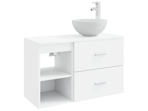 Ensemble de mobilier de salle de bain 2 pc blanc cf63979