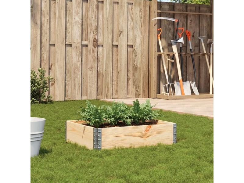  Jardinière - bac à fleurs 80x60 cm bois de pin massif  - Conforama B