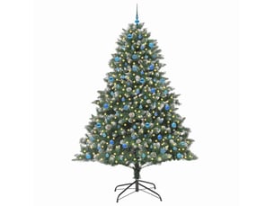 Sapin de noël, arbre de noël artificiel vert 240 cm pvc, plastique et acier cf61490