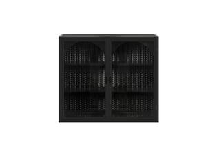 Vitrine coloris noir ARVELLA - 70 cmx60 cm