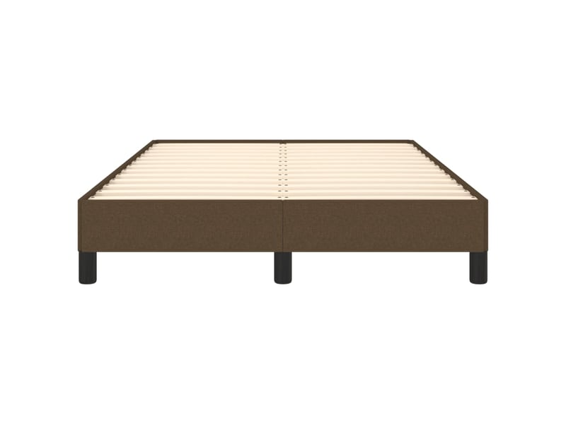 Lit double- lit adulte -  cadre de lit sans matelas marron foncé 120x190 cm tissu  - Conforama D