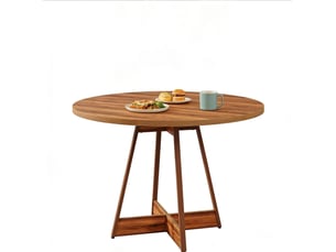 Ensemble table rond(e) 0 banc(s) 0 chaise(s) 0 tabouret(s) inclu(s) WISHDOR  
