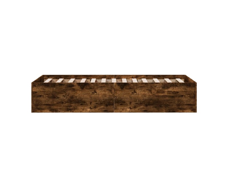  Lit simple- lit adulte -  cadre de lit sans matelas chêne fumé 100x200 cm  - Conforama D