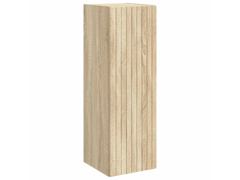  Cabinet salle de bain mural, meuble de rangement chêne sonoma 33x34.5x60 cm shl9749  - Conforama A