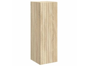 Cabinet salle de bain mural, meuble de rangement chêne sonoma 33x34.5x60 cm shl9749