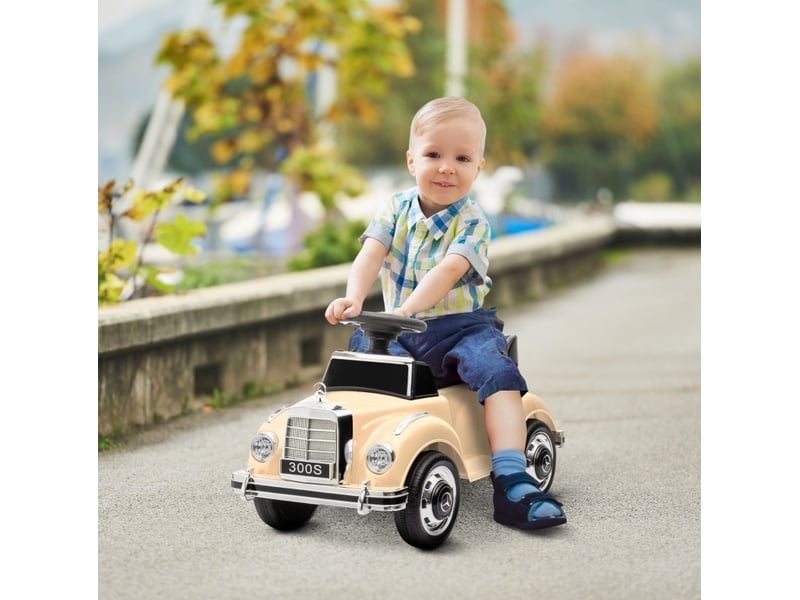  Voiture porteur enfant mercedes-benz 300s 77,5x41,5x45 cm beige  - Conforama B