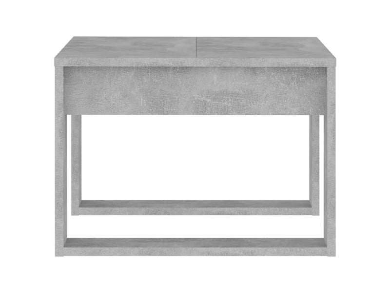  Table d'appoint | bout de canapé table basse gris béton 50x50x35 cm bois d’ingénierie  - Conforama E