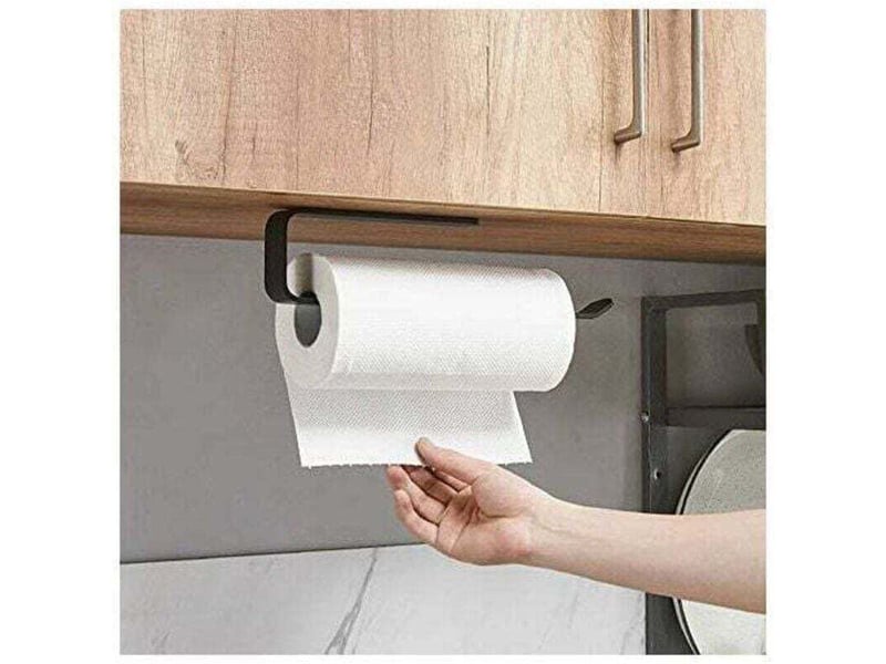  Enowelir porte essuie-tout sous armoire sans perçage support rouleau papier cuisine 29.5 cm  - Conforama A