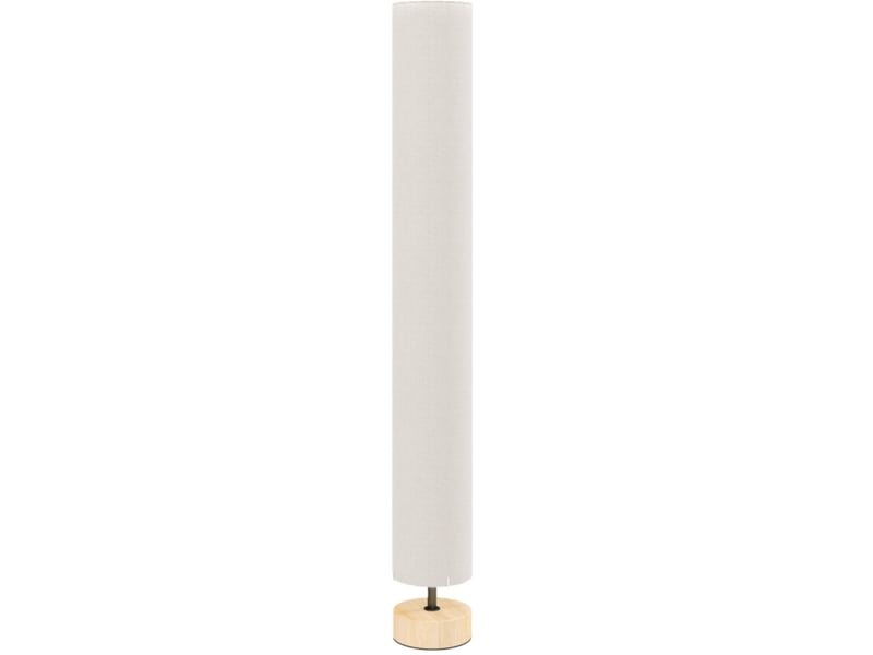 Lampadaire 15x15x120 cm 2 douilles e27 bois métal beige  - Conforama A