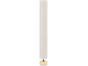 Lampadaire 15x15x120 cm 2 douilles e27 bois métal beige