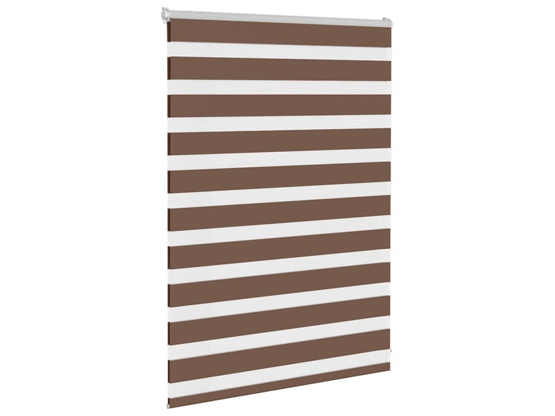  Store zèbre, store de fenêtre marron 95x100 cm largeur du tissu 90,9 cm polyester cf48743  - Conforama C