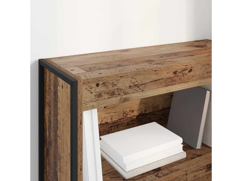 Bibliothèque, armoire à livres 80 x 30 x 86,5 cm bois d'ingénierie bois ancien - Conforama D