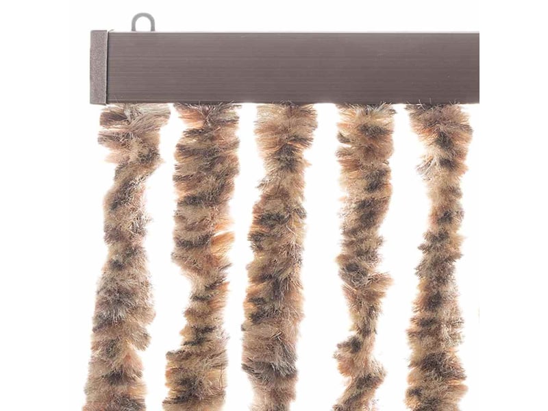  Rideau anti-mouches, moustiquaire beige et marron foncé 56x185 cm chenille cf43507  - Conforama D